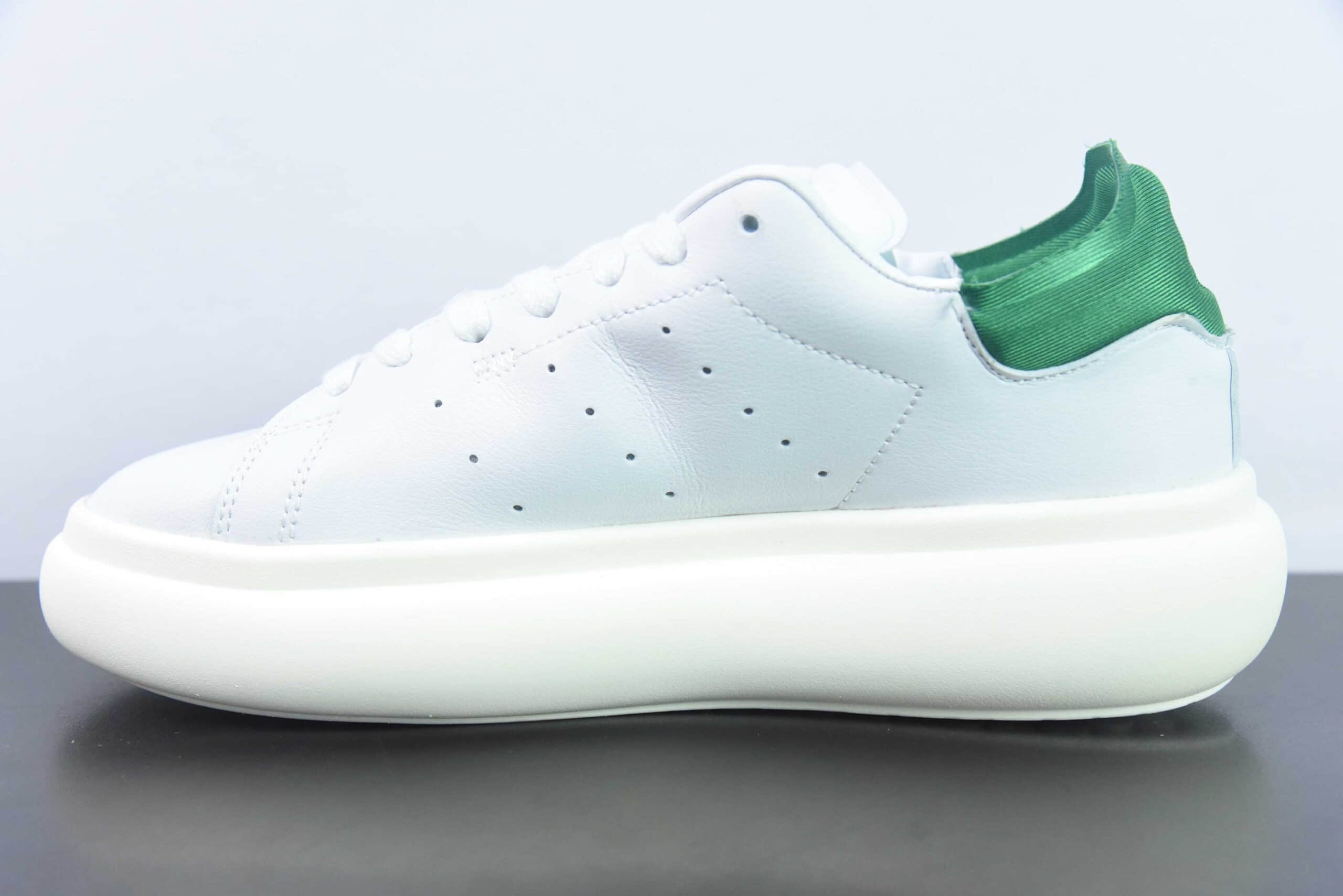 阿迪达斯Adidas Originals Stan Smith PF 史密斯白绿面包版系列松糕经典厚底板鞋纯原版本 货号：ID2786MZ