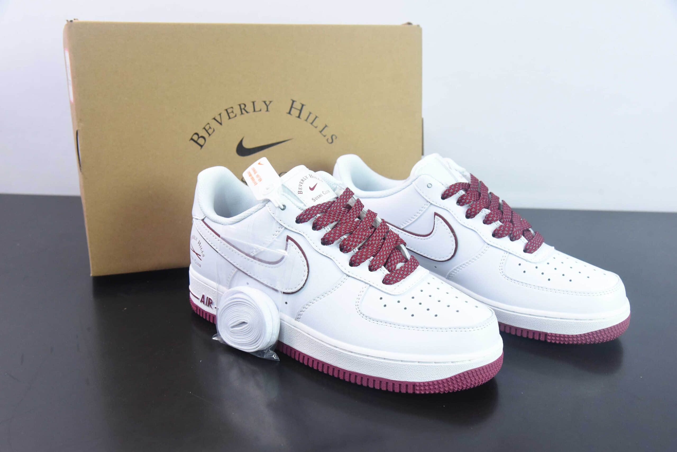 耐克NIke Air Force 1 Low “Sushi Club”白红” 经典空军一号低帮休闲板鞋纯原版本 货号：NS0517-005