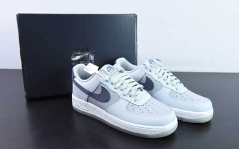 耐克Nike Air Force 1 AF1白灰黑空军一号低帮休闲板鞋纯原版本 货号：FJ4170-001