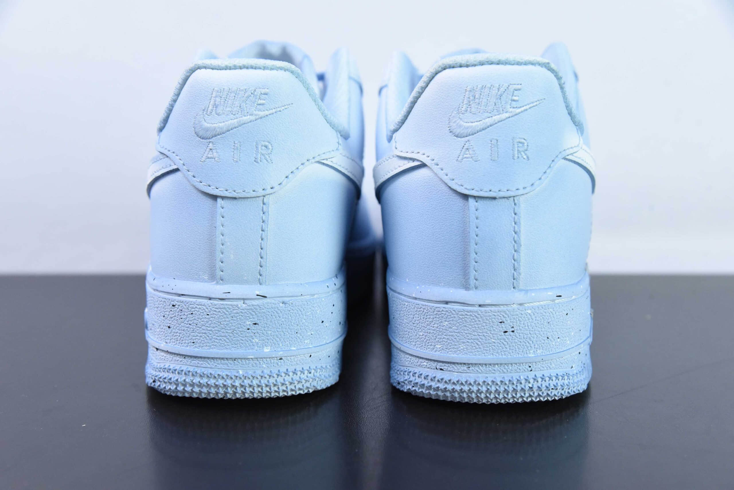 耐克Nike Air Force 1 Low 做旧冰蓝暴风雪废土鸳鸯字体空军一号低帮运动休闲板鞋纯原版本 货号：315122-112