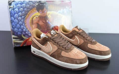 耐克Nike Air Force 1 AF1棕色麂皮空军一号低帮休闲板鞋纯原版本 货号：XT7138-106