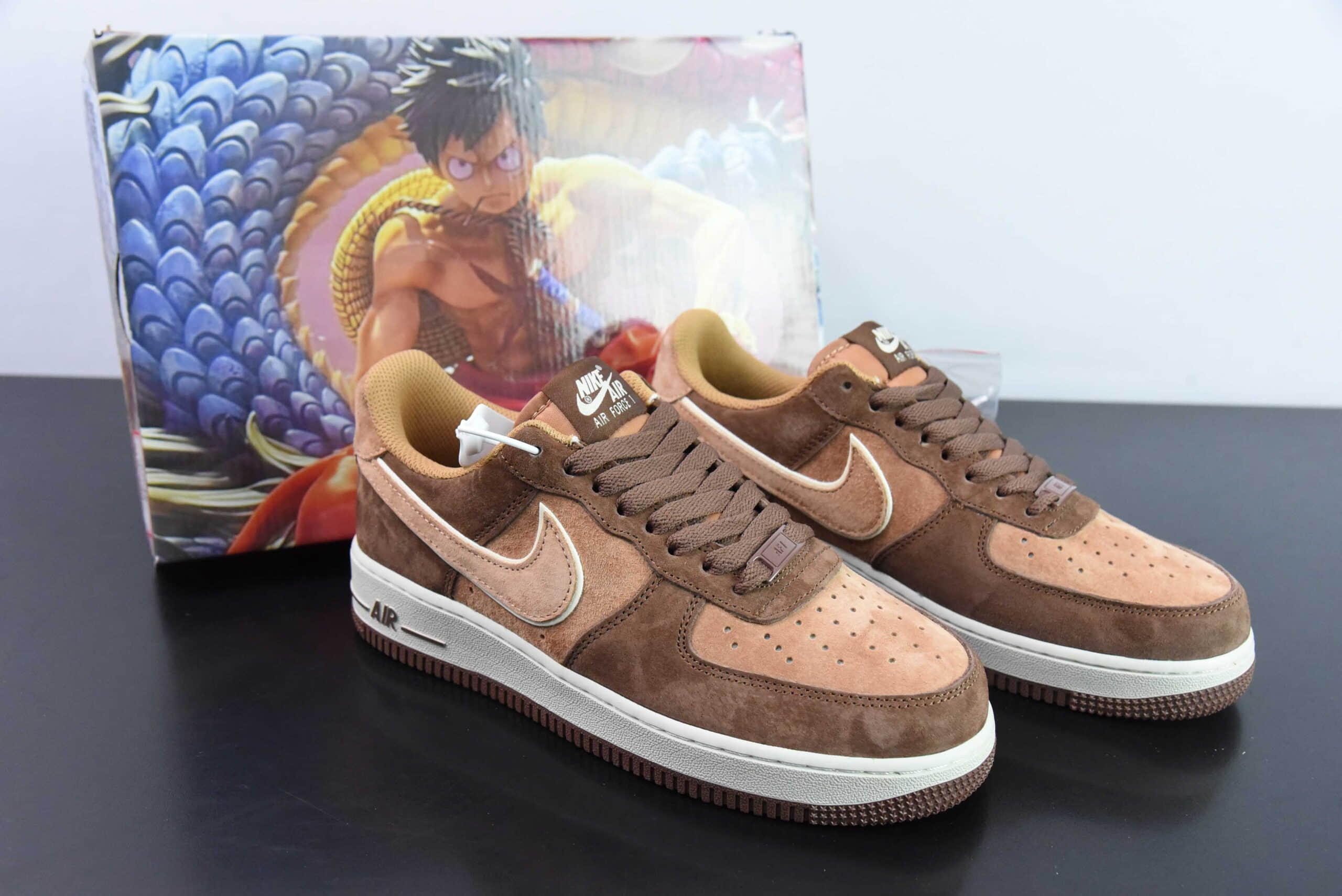 耐克Nike Air Force 1 AF1棕色麂皮空军一号低帮休闲板鞋纯原版本 货号：XT7138-106