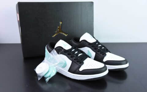 乔丹Air Jordan 1 Low GSWhiteBlackPinkAJ1薄荷黑绿低帮经典复古文化休闲运动篮球鞋纯原版本 货号：553558-131