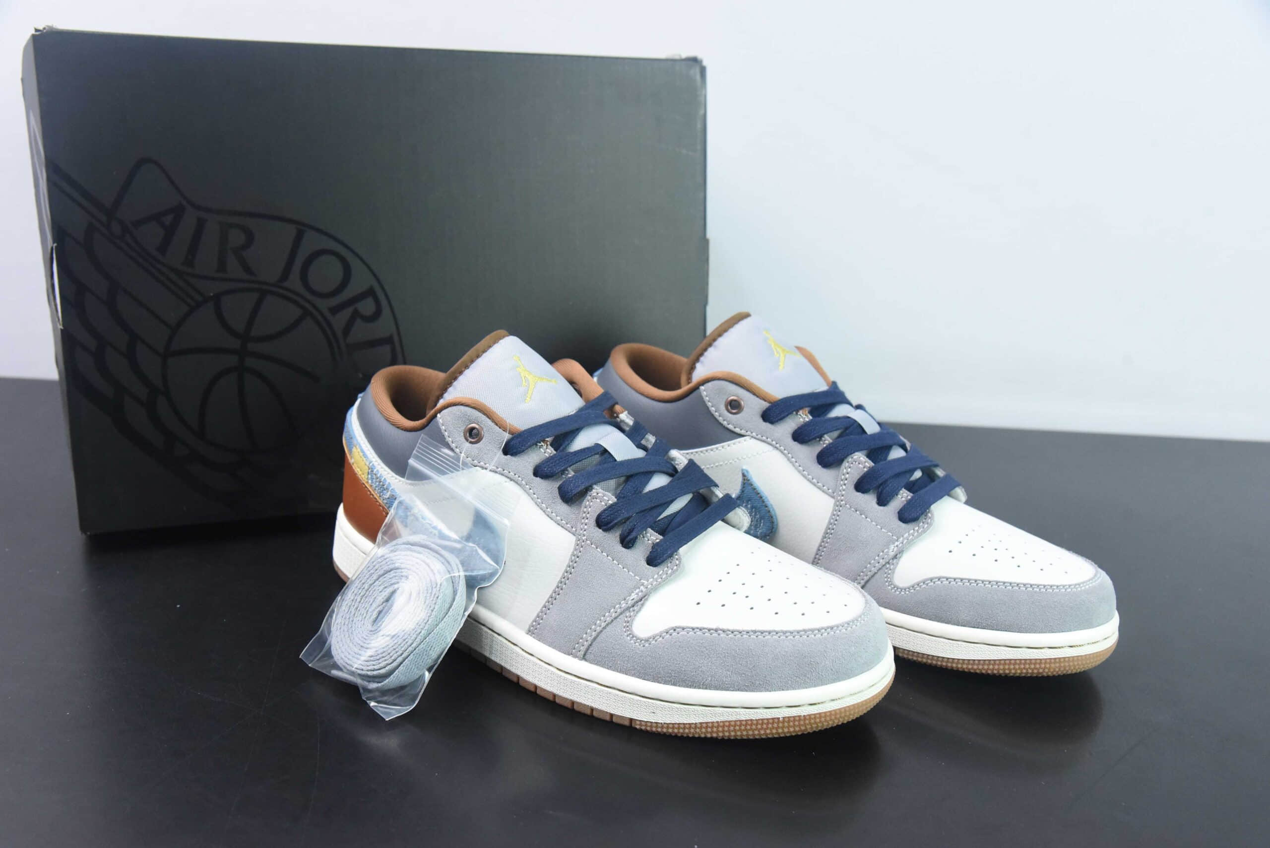 乔丹Air Jordan 1 Low AJ1情人节限定丹宁牛仔低邦文化休闲板鞋纯原版本 货号：FZ5042-041