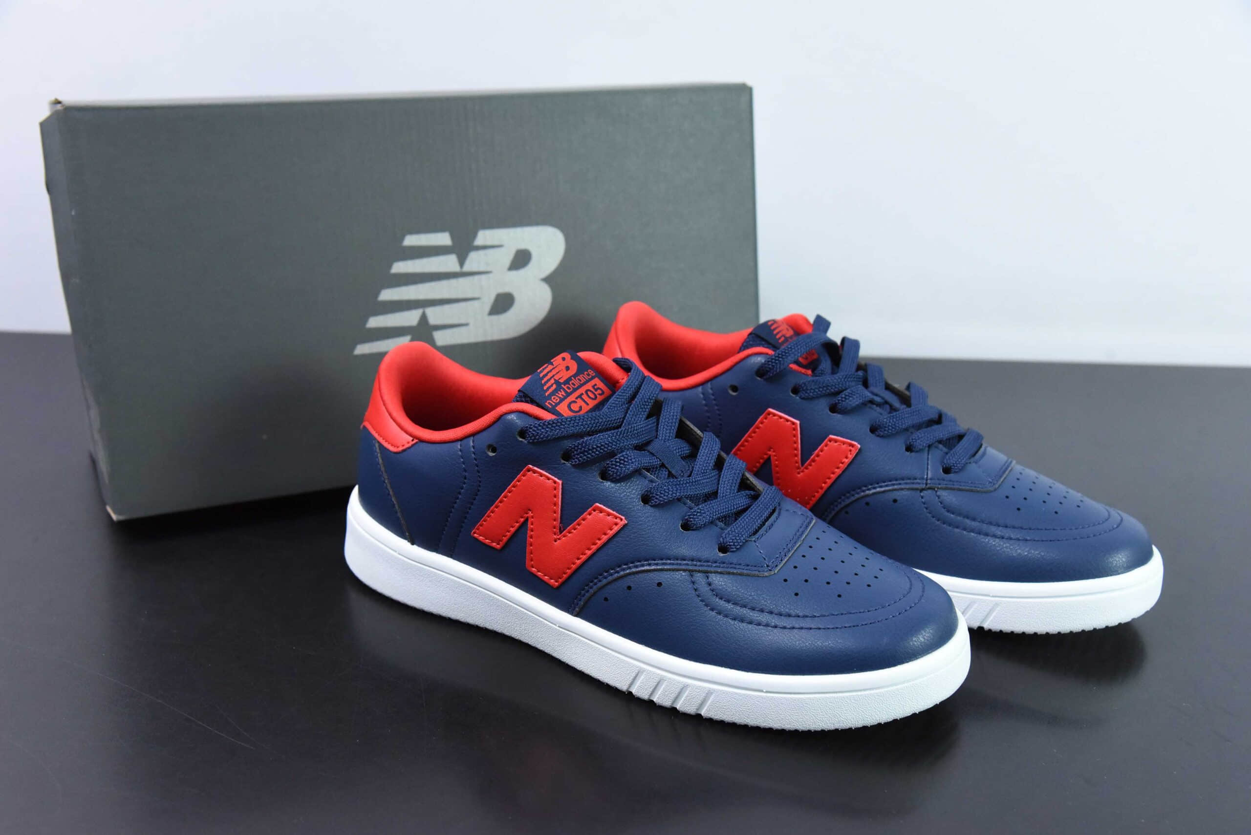 新百伦New Balance NB CT05 深蓝红耐磨防滑低帮超轻板鞋纯原版本 货号：CT05BR6