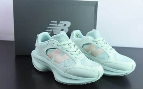 新百伦New Balance AURALEE x New Balance Warped Runner NB联名款湖水绿低帮复古老爹风休闲运动慢跑鞋纯原版本 货号：UWRPDLGG