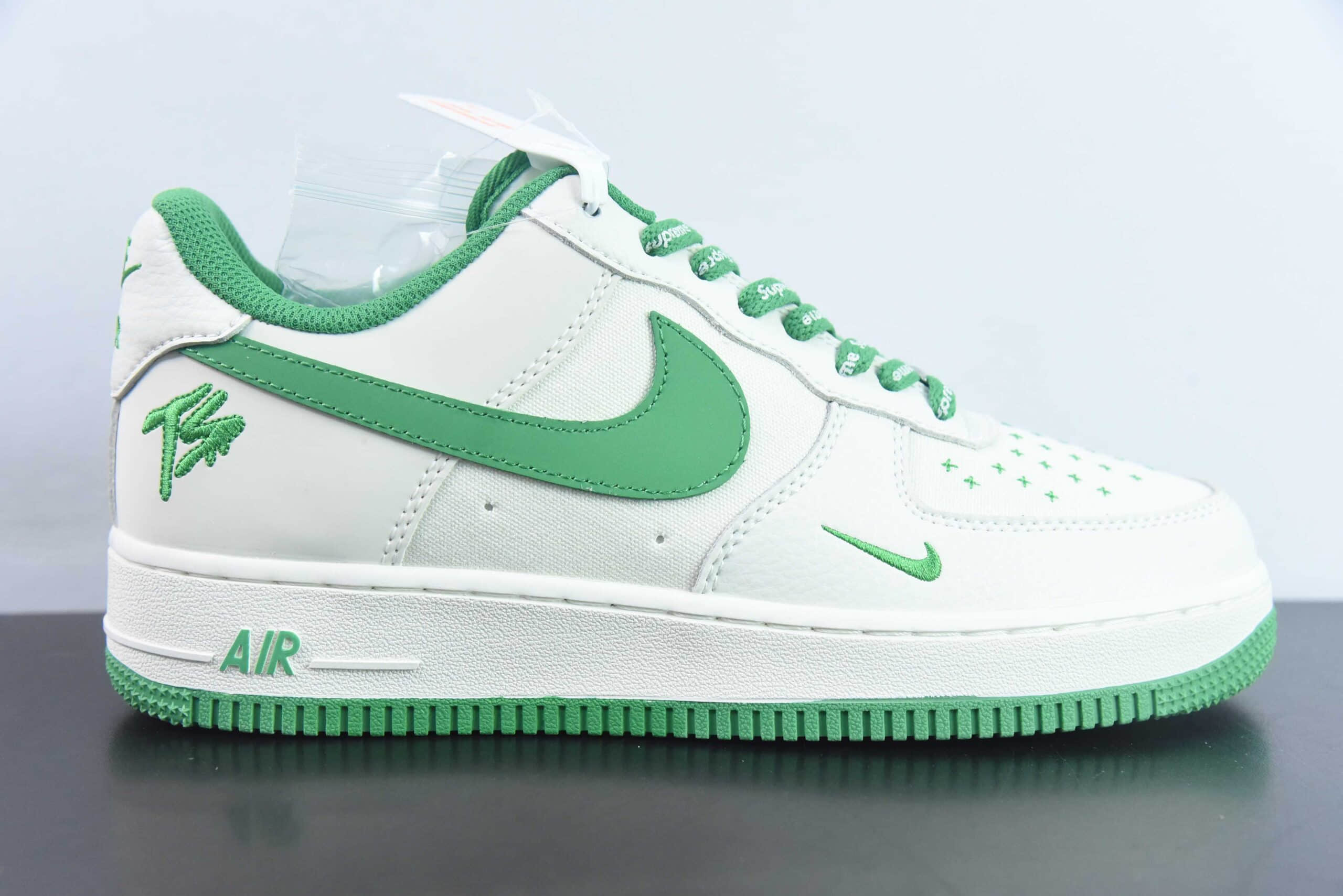 耐克NIke Air Force 1 '07 Low SUP+TS 联名米绿帆布空军一号低帮休闲板鞋纯原版本 货号：PF9055-752 