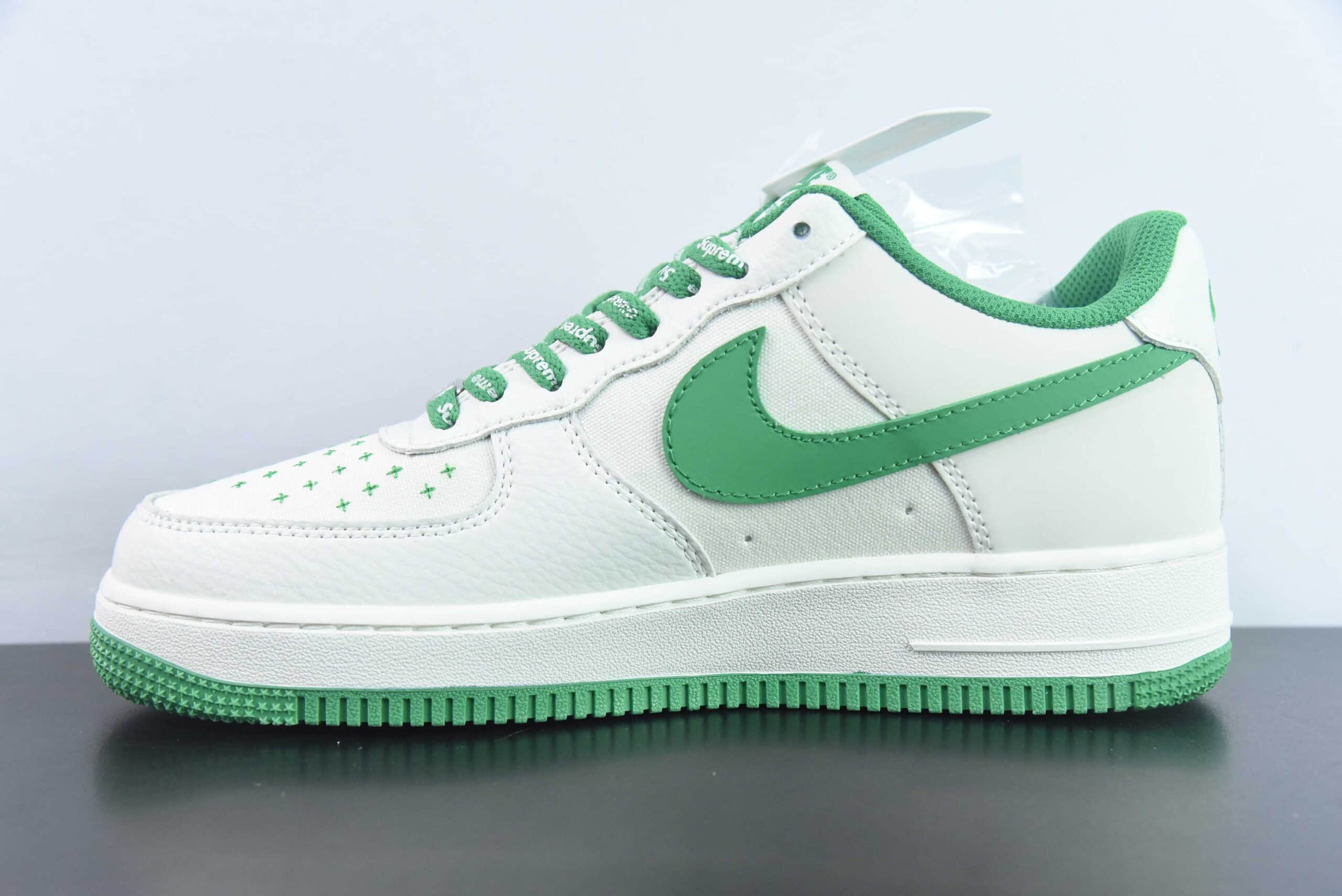 耐克NIke Air Force 1 '07 Low SUP+TS 联名米绿帆布空军一号低帮休闲板鞋纯原版本 货号：PF9055-752 