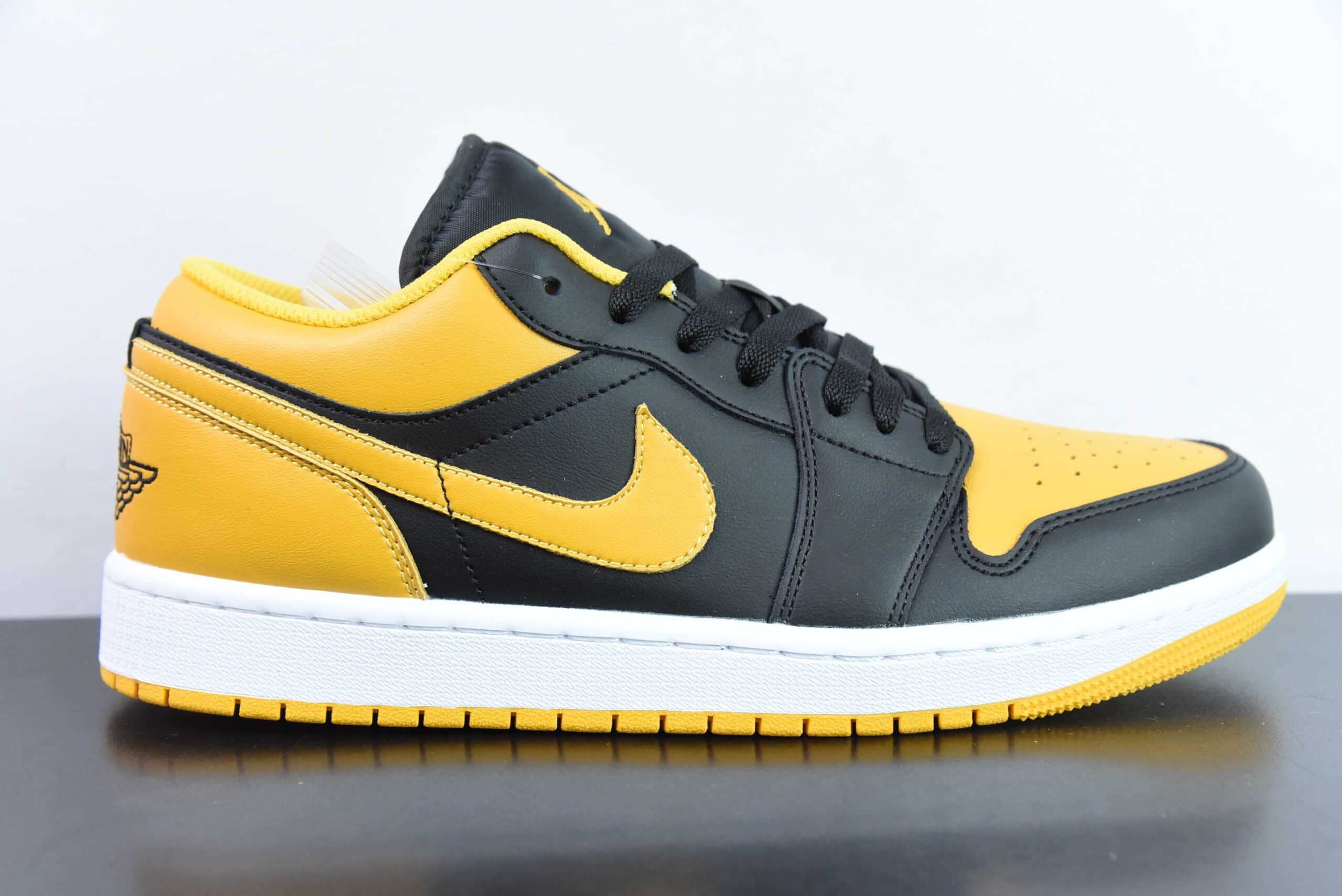 乔丹Air Jordan 1 Retro Low Yellow Ochre AJ1黑黄脚趾低帮复古文化篮球鞋纯原版本 货号：553558-072