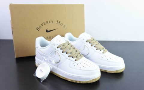 耐克Nike Air Force 1 Low 07 白黄满天星空军一号低帮休闲板鞋纯原版本 货号：NS0517-008