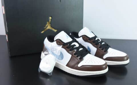 乔丹Air Jordan 1 Low AJ1白褐脚趾低帮休闲篮球鞋纯原版本 货号：FQ8156-142