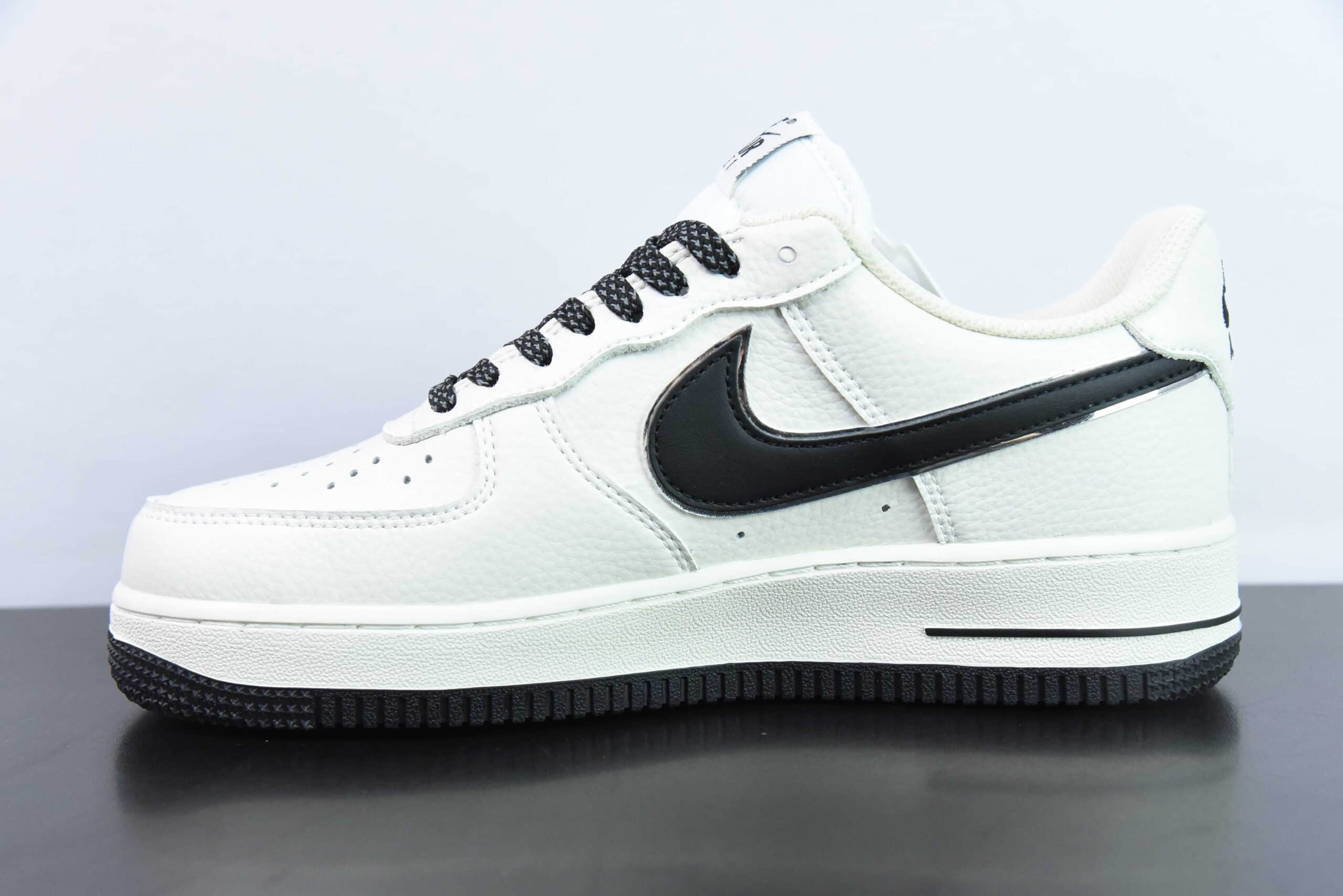 耐克Nike Air Force 1'07 Low Dream 白黑小勾空军一号低帮休闲板鞋纯原版本 货号：DR2024-101