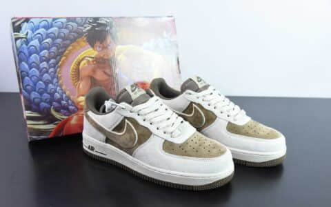 耐克Nike Air Force 1 Low 07 路飞灰棕空军一号低帮休闲板鞋纯原版本 货号：XT7138-107