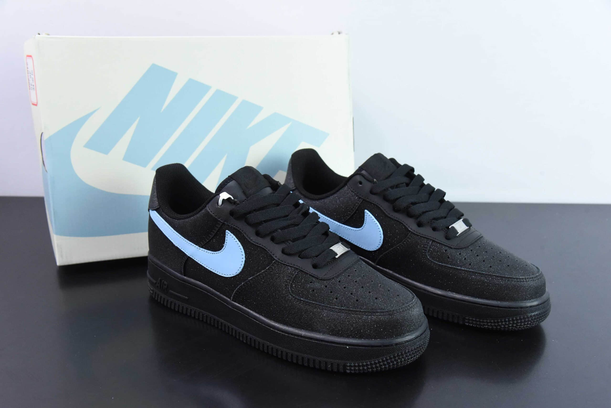 耐克Nike Air Force 1'07 Low 黑色星空空军一号低帮休闲板鞋纯原版本 货号：CW2288-012