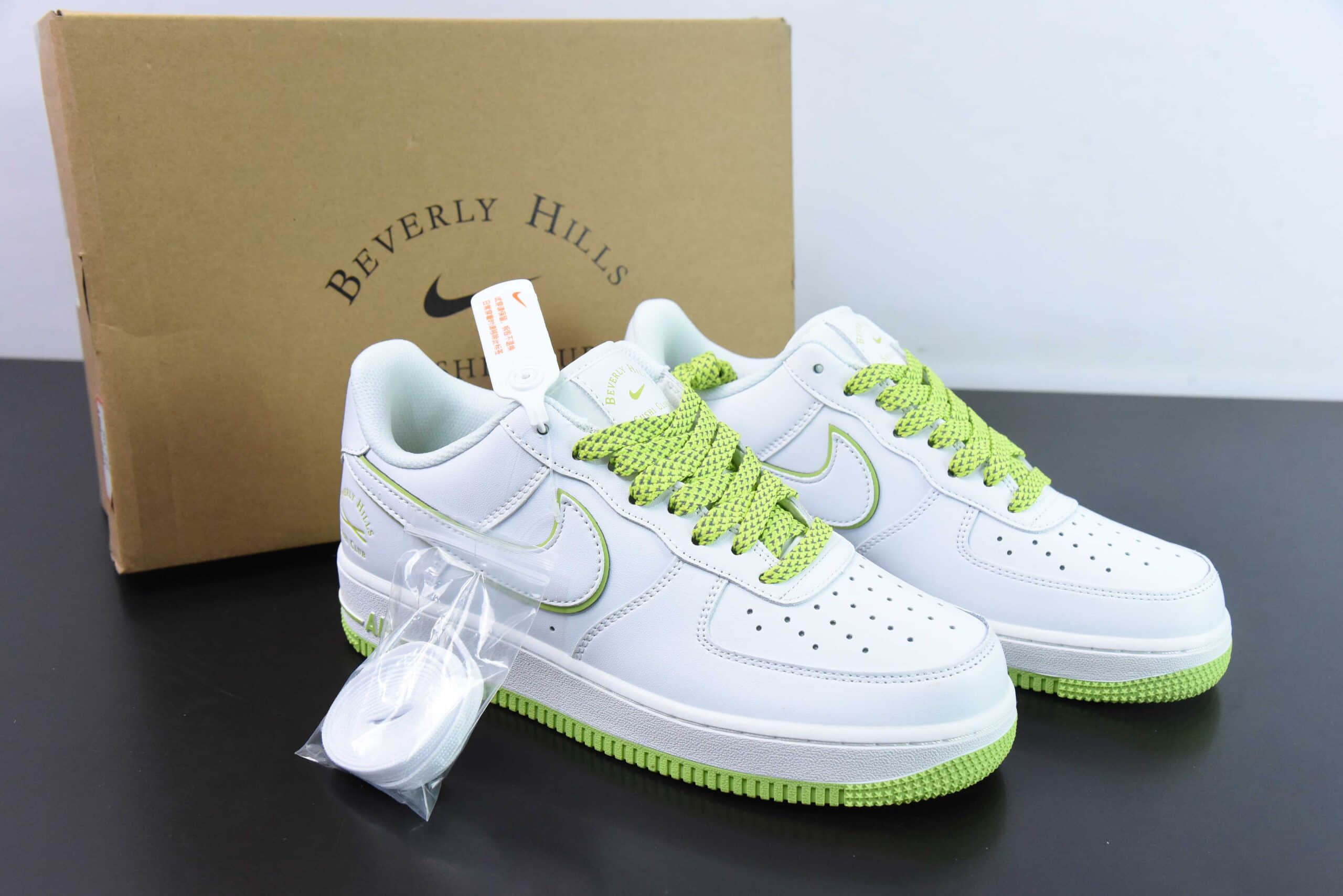 耐克Nike Air Force 1'07 Low Sushi Club 苹果绿空军一号低帮休闲板鞋纯原版本 货号：NS0517-007 