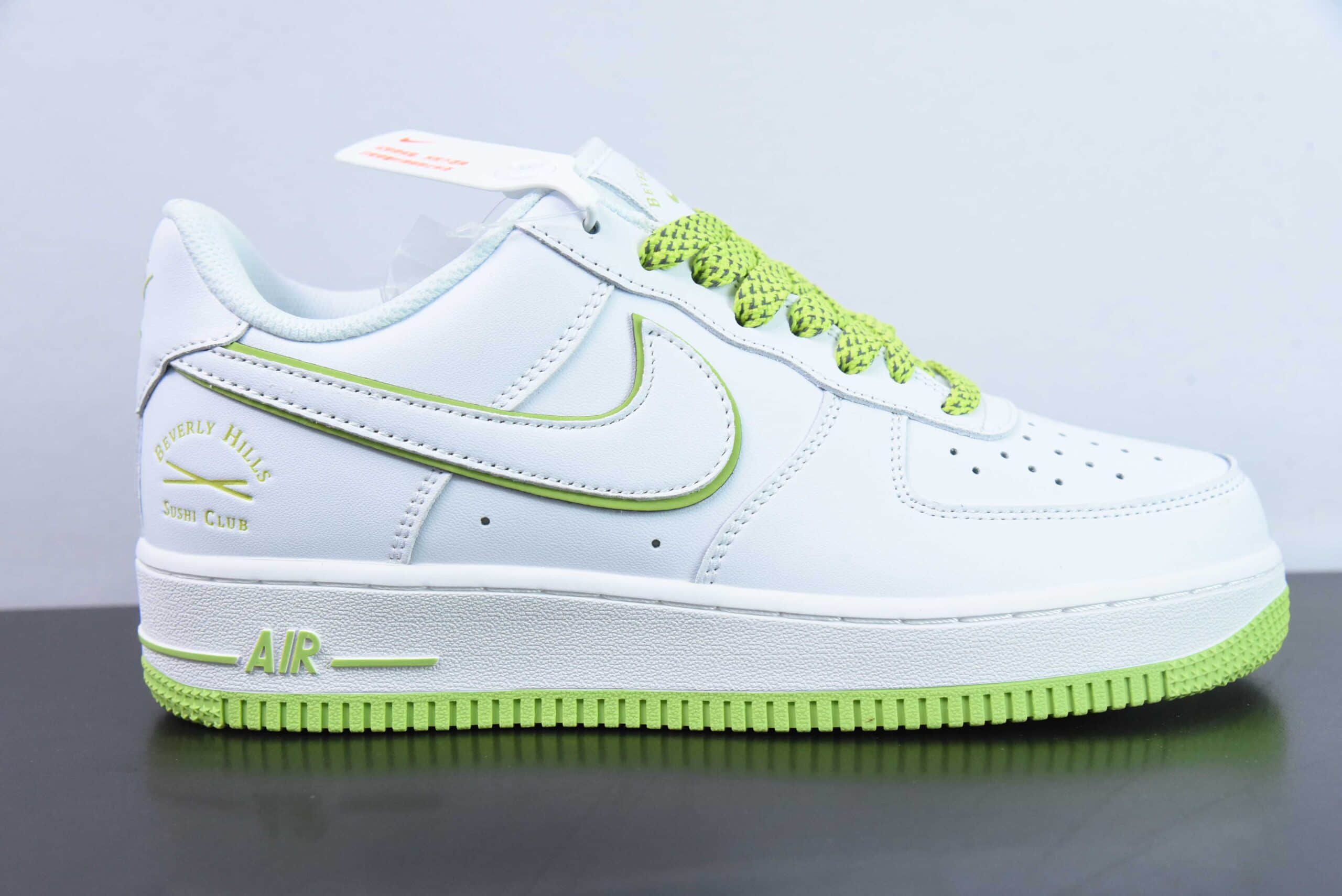 耐克Nike Air Force 1'07 Low Sushi Club 苹果绿空军一号低帮休闲板鞋纯原版本 货号：NS0517-007 