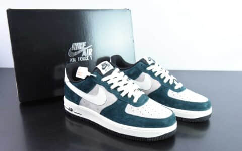 耐克Nike Air Force 1 Low 07 灰绿麂皮空军一号低帮休闲板鞋纯原版本 货号：NT9955-318