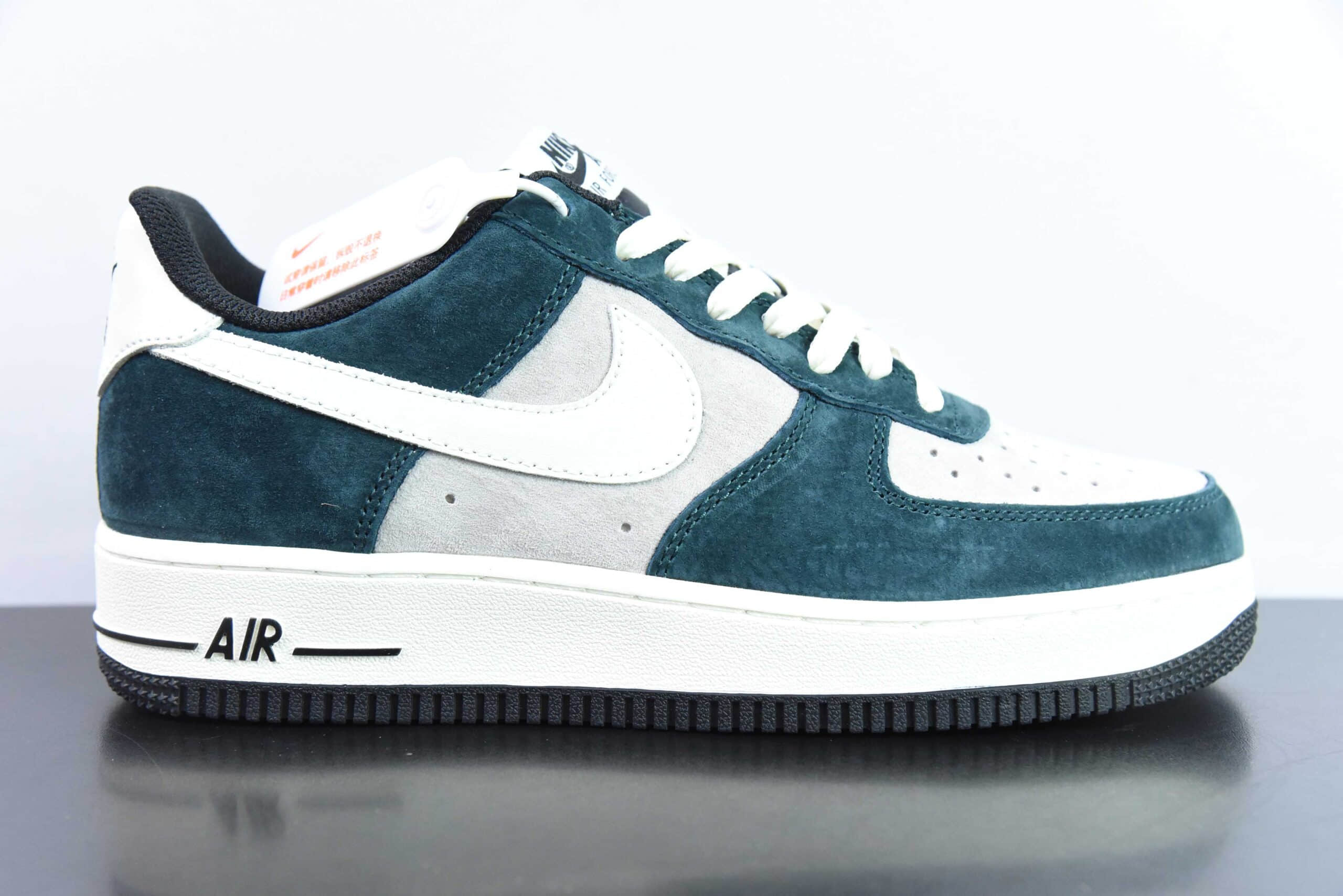 耐克Nike Air Force 1 Low 07 灰绿麂皮空军一号低帮休闲板鞋纯原版本 货号：NT9955-318