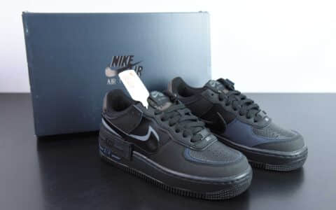 耐克Nike Air Force 1´07 Low马卡龙黑蓝空军一号低帮百搭休闲运动板鞋纯原版本 货号：FB7582-001