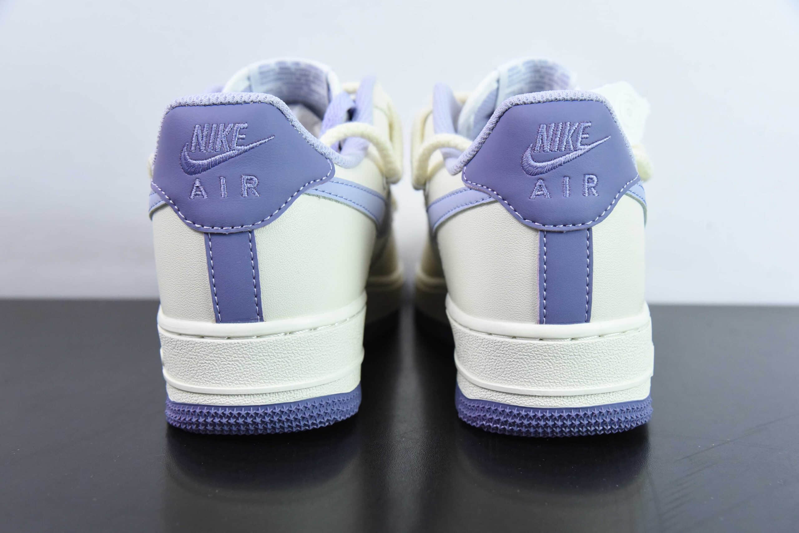 耐克Nike Air Force 1´07 Low白紫绑绳空军一号低帮百搭休闲运动板鞋纯原版本 货号：BD7701-022