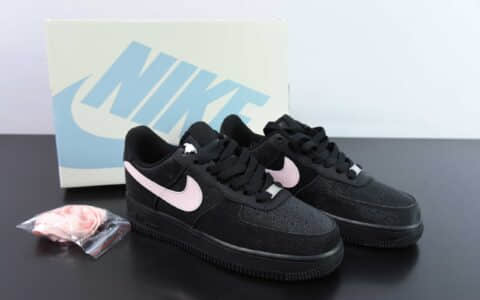 耐克Nike Air Force 1'07 Low 黑色星空黑粉满天星空军一号低帮休闲板鞋纯原版本 货号：CW2288-013