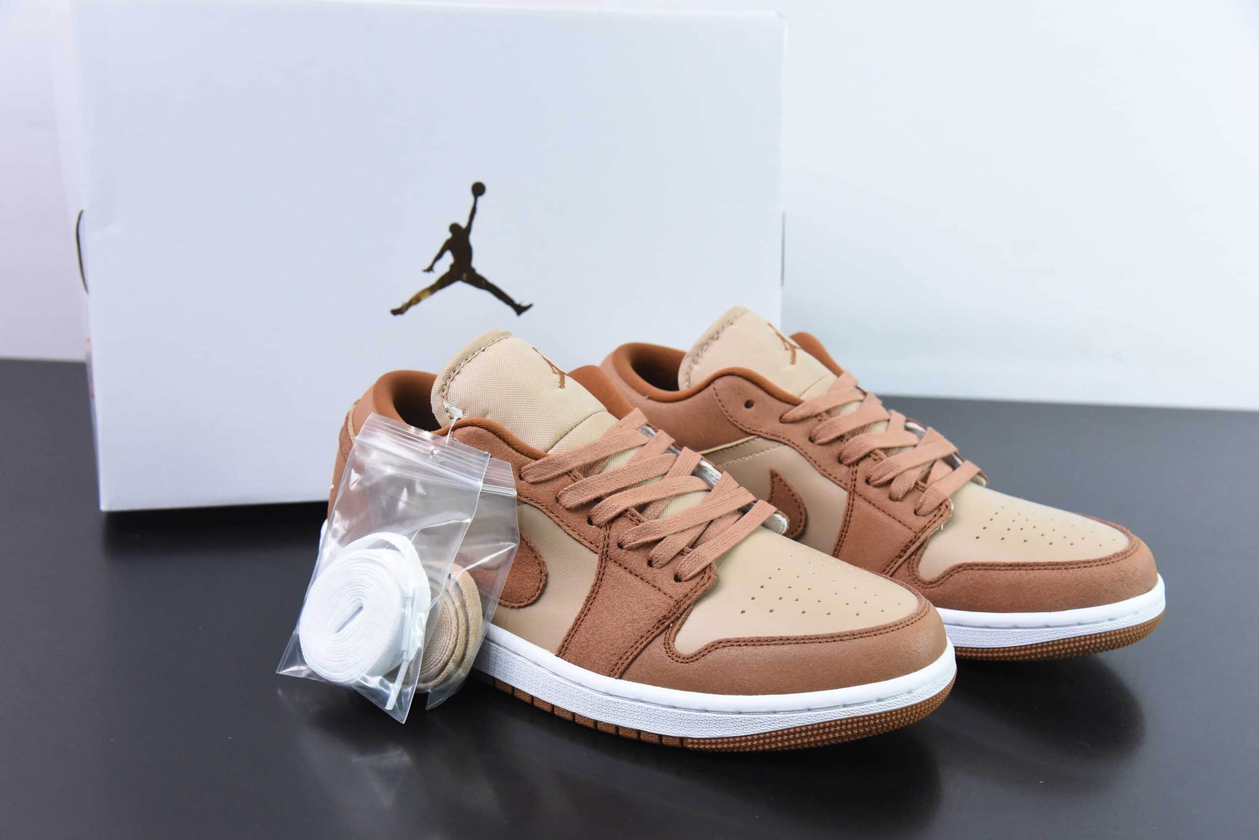 乔丹Air Jordan1 Low AJ1棕褐脚趾低帮经典复古文化休闲运动篮球鞋纯原版本 货号：FJ3453-200