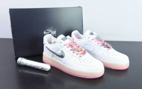 耐克Nike Air Force 1 Low 白桃龙年限定空军一号低帮休闲板鞋纯原版本 货号：FZ5741-191