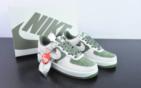 耐克Nike Air Force 1 AF1浅灰绿 SUP联名印花空军一号低帮休闲板鞋纯原版本 货号：ME2392-106