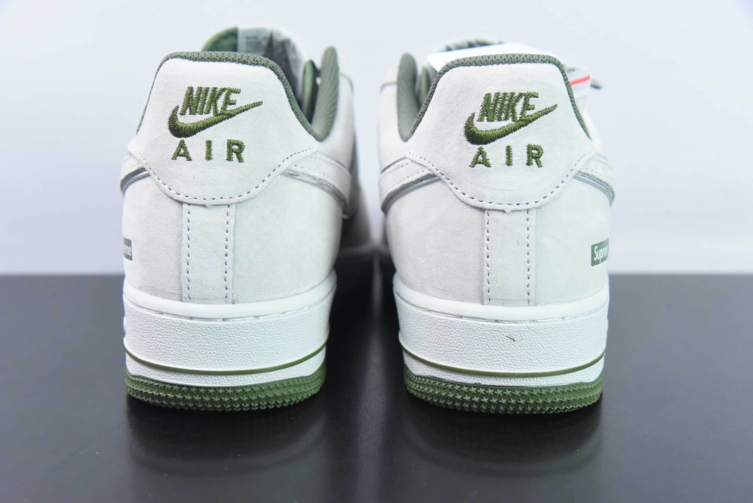 耐克Nike Air Force 1 AF1浅灰绿 SUP联名印花空军一号低帮休闲板鞋纯原版本 货号：ME2392-106