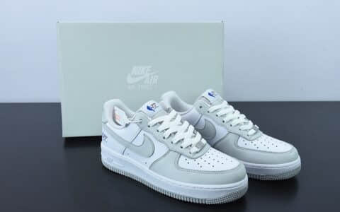 耐克Nike Air Force 1 NBA75周年纪念款灰白空军一号低帮休闲板鞋纯原版本 货号：AA6902-201