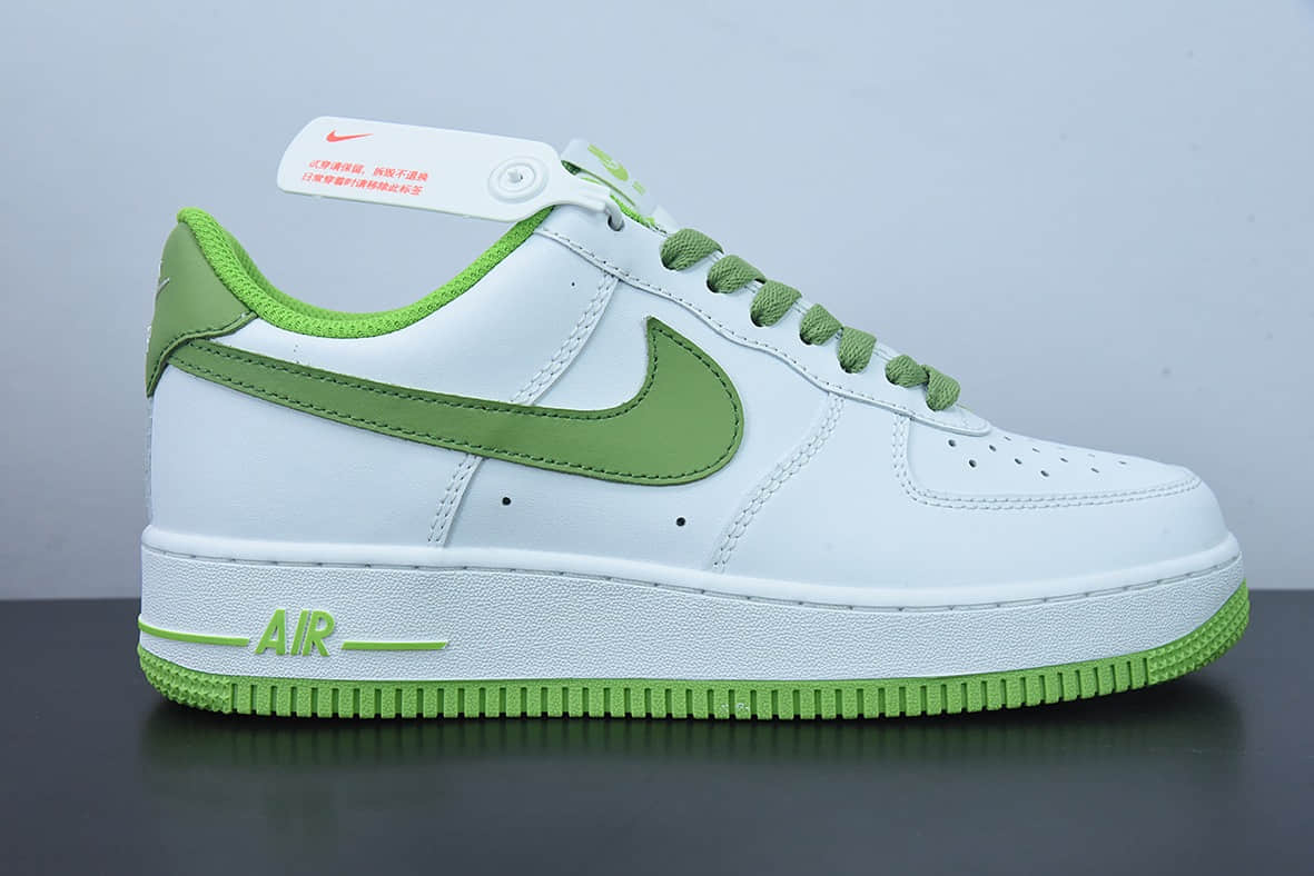 耐克Nike Air Force 1'07 Low 柠檬白绿空军一号低帮休闲板鞋纯原版本 货号：DH7561-105