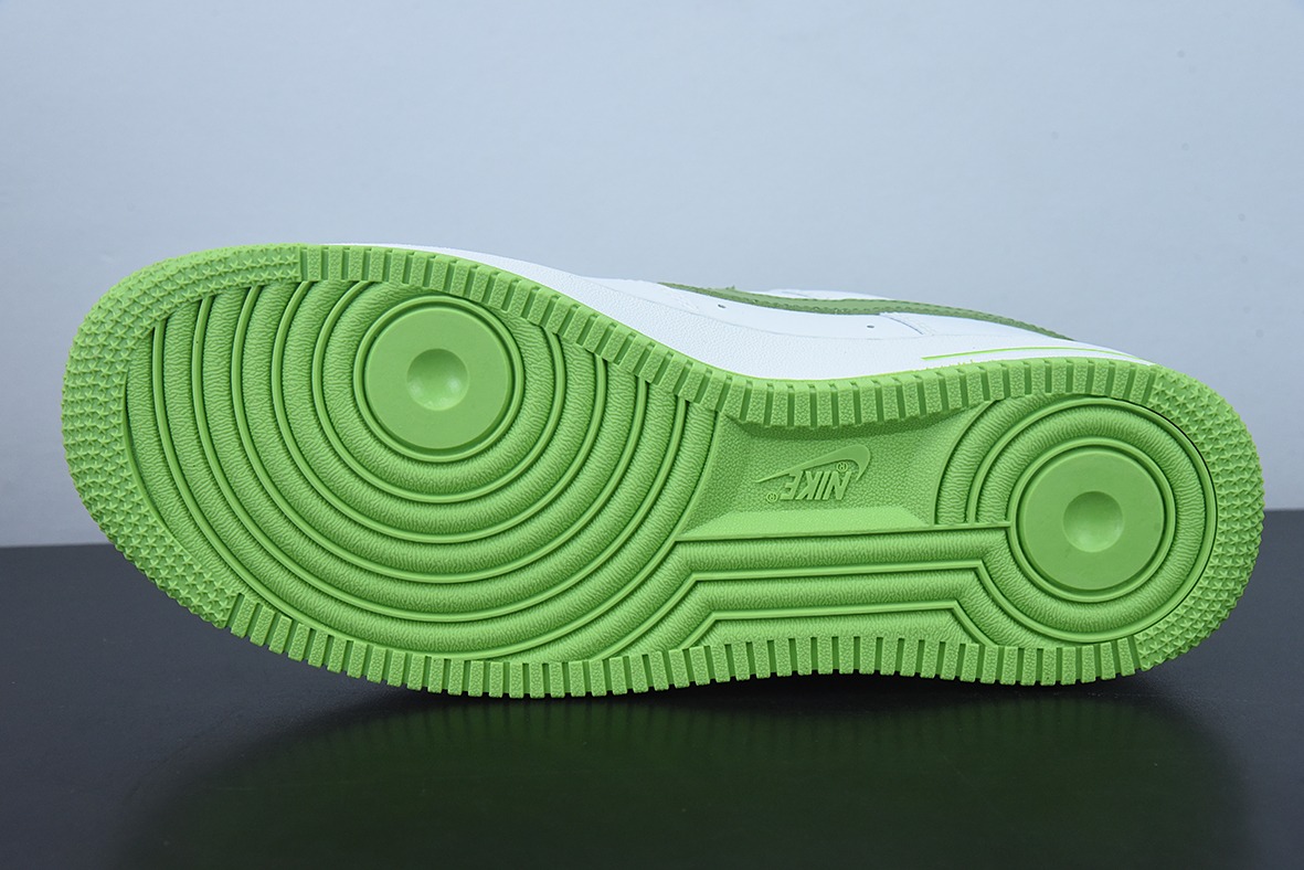 耐克Nike Air Force 1'07 Low 柠檬白绿空军一号低帮休闲板鞋纯原版本 货号：DH7561-105