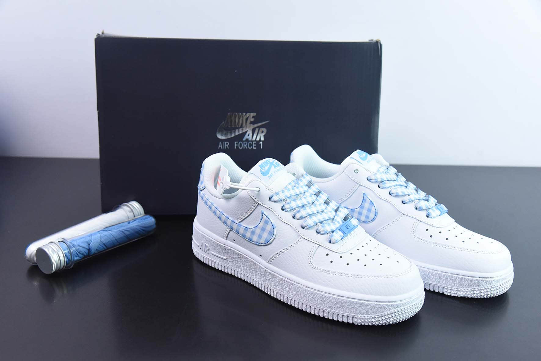 耐克Nike Air Force 1'07 Low 格子布空军一号低帮休闲板鞋纯原版本 货号：DZ2784-100