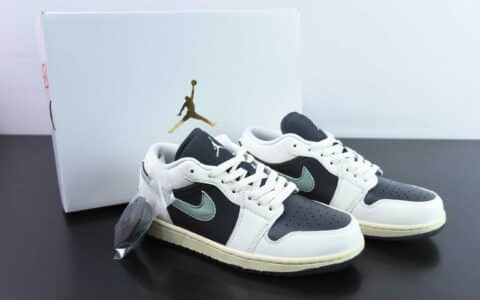 乔丹Air Jordan 1 Low Team Gold AJ1橄榄黑绿低帮文化休闲板鞋纯原版本 货号：DC0774-001