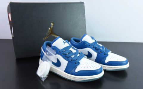 乔丹AIR JORDAN 1 LOW AJ1大学蓝低帮文化篮球鞋纯原版本 货号： FN9137-141