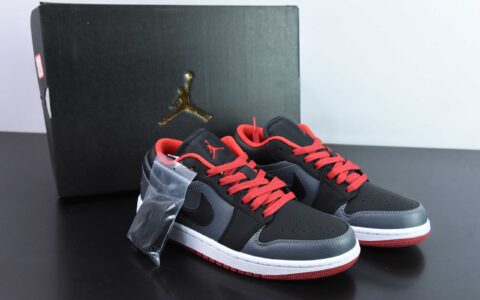 乔丹Air Jordan 1 Low AJ1黑灰脚趾低帮文化篮球鞋纯原版本 货号：553558-002