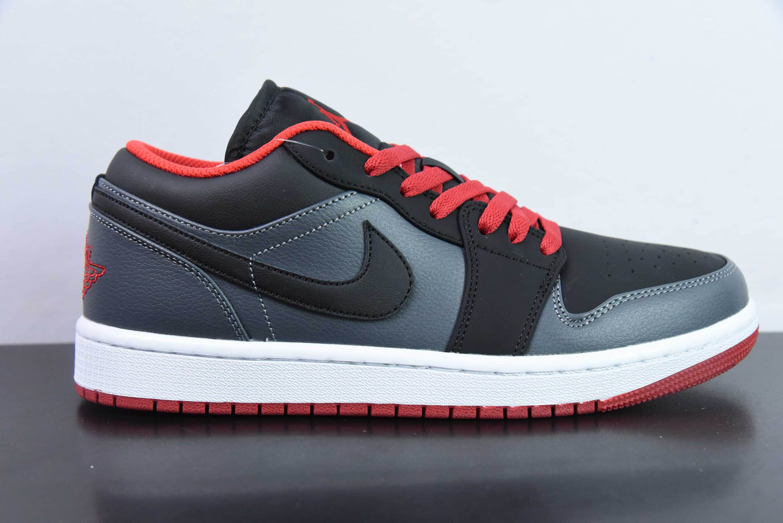 乔丹Air Jordan 1 Low AJ1黑灰脚趾低帮文化篮球鞋纯原版本 货号：553558-002 