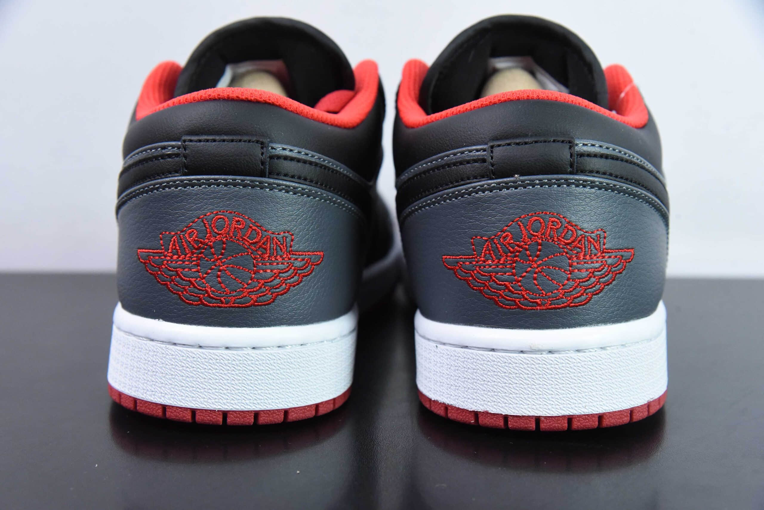 乔丹Air Jordan 1 Low AJ1黑灰脚趾低帮文化篮球鞋纯原版本 货号：553558-002 