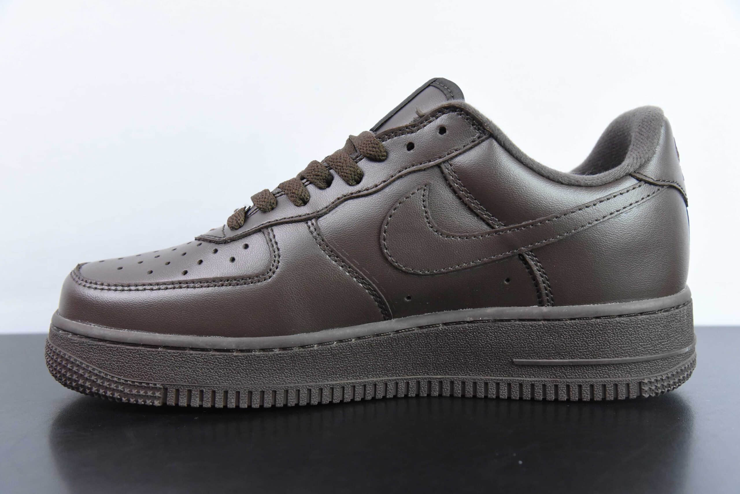 耐克Nike Supreme x Nike Air Force 1 Low AF1棕色空军一号低帮休闲板鞋纯原版本 货号：CU9225-200 