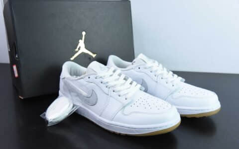 乔丹Air Jordan 1 Low Golf AJ1全新高尔夫版生胶白低帮文化篮球鞋纯原版本 货号：DD9315-111