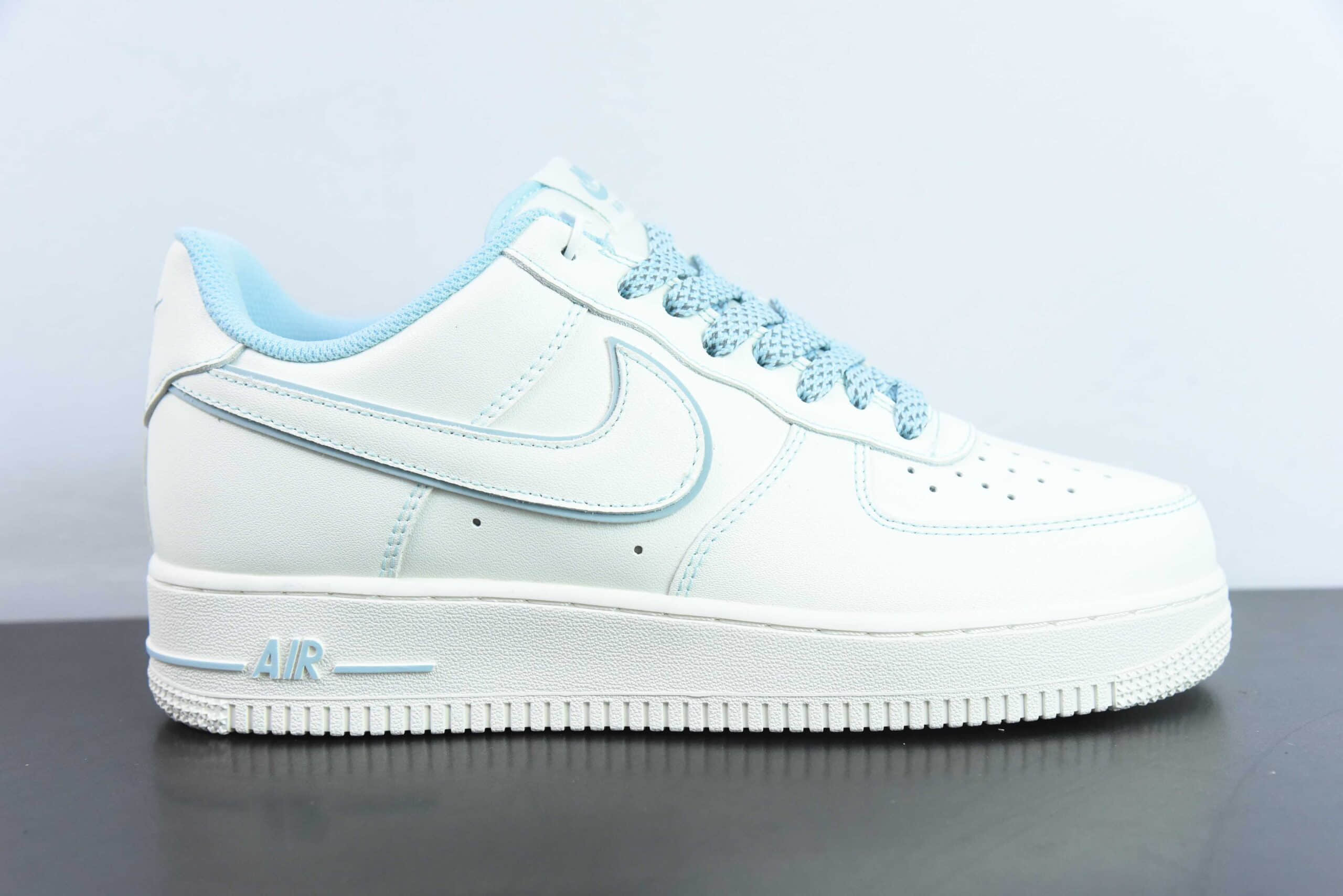 耐克Nike Air Force 1 Low '07缝线满天星冰蓝空军一号低帮休闲板鞋纯原版本 货号：TB5636-122