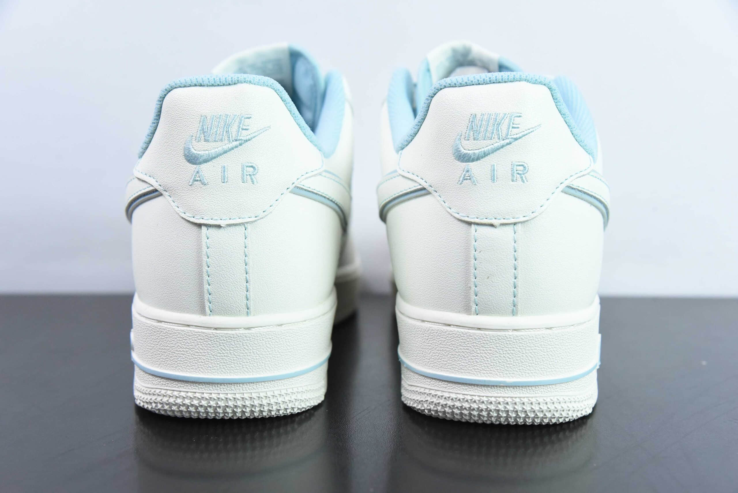 耐克Nike Air Force 1 Low '07缝线满天星冰蓝空军一号低帮休闲板鞋纯原版本 货号：TB5636-122