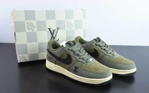 耐克NIke Air Force 1 '07 Low LV联名军绿空军一号低帮休闲板鞋纯原版本 货号：BA8806-223