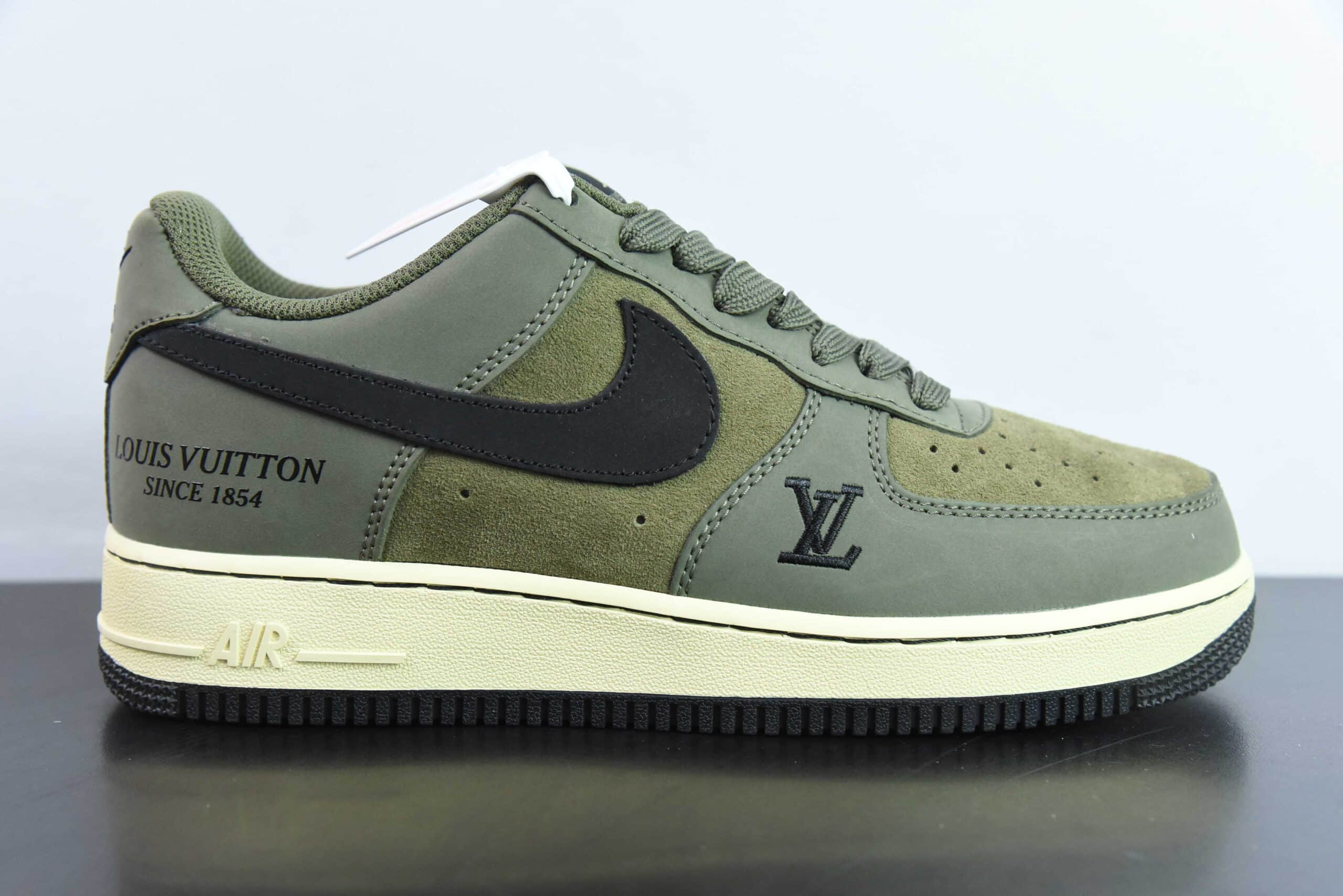 耐克NIke Air Force 1 '07 Low LV联名军绿空军一号低帮休闲板鞋纯原版本 货号：BA8806-223 