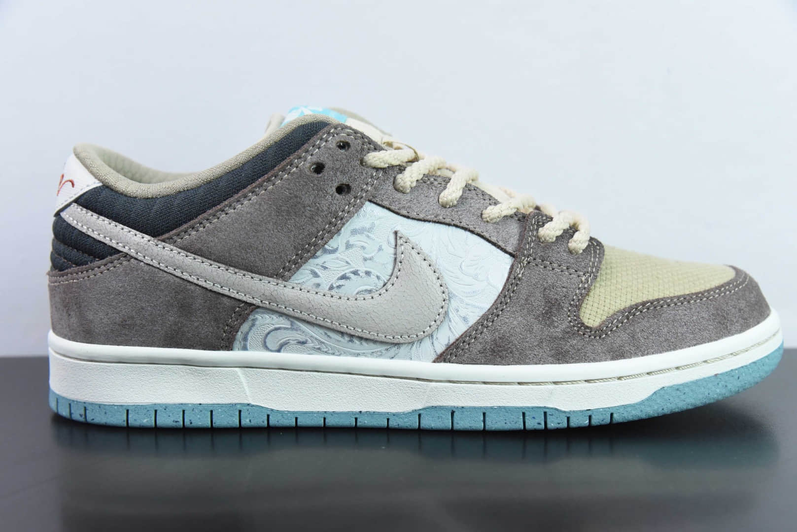 耐克Nike SB Dunk Low  Big Money Savin  浮雕棕灰SB低帮休闲板鞋纯原版本 货号：FZ3129-200 