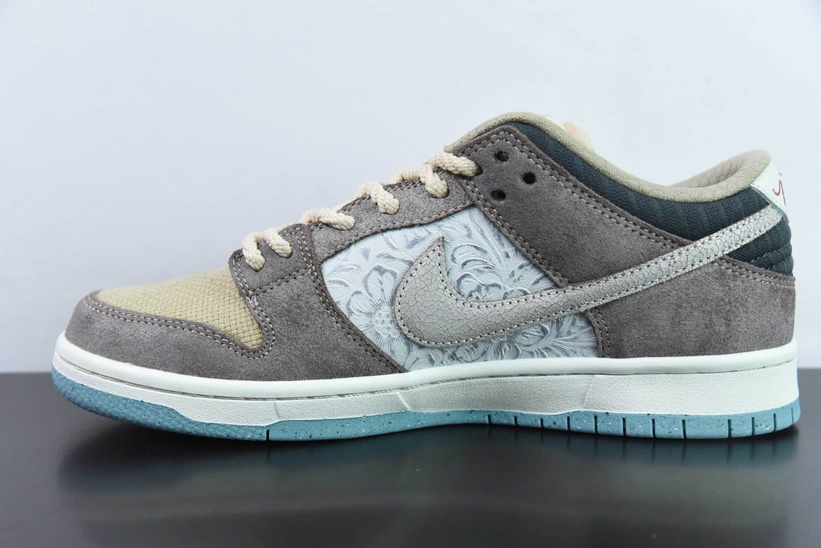 耐克Nike SB Dunk Low  Big Money Savin  浮雕棕灰SB低帮休闲板鞋纯原版本 货号：FZ3129-200 