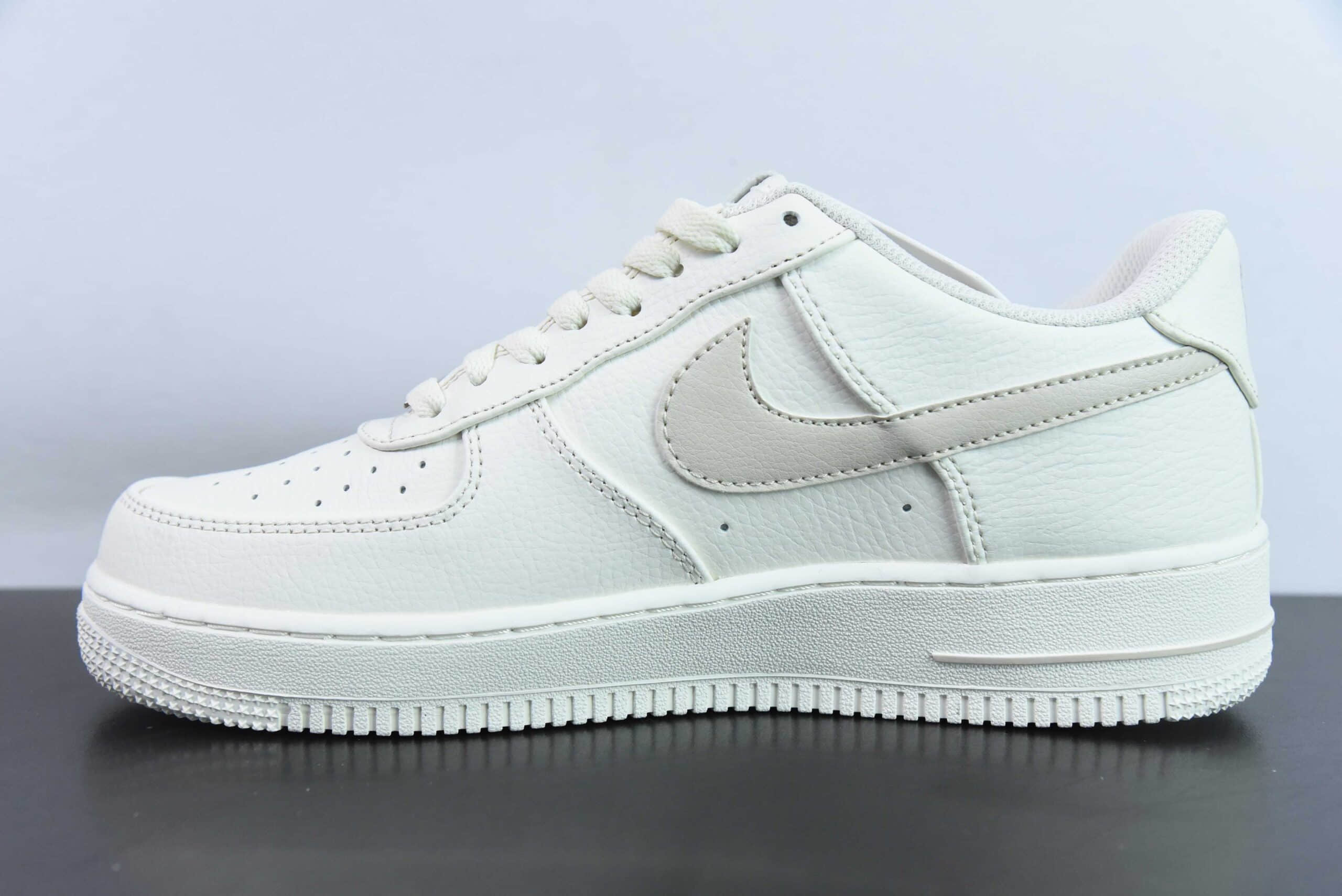 耐克Nike Air Force 1 AF1 白色字母刺绣空军一号低帮休闲板鞋纯原版本 货号：AA5360-009