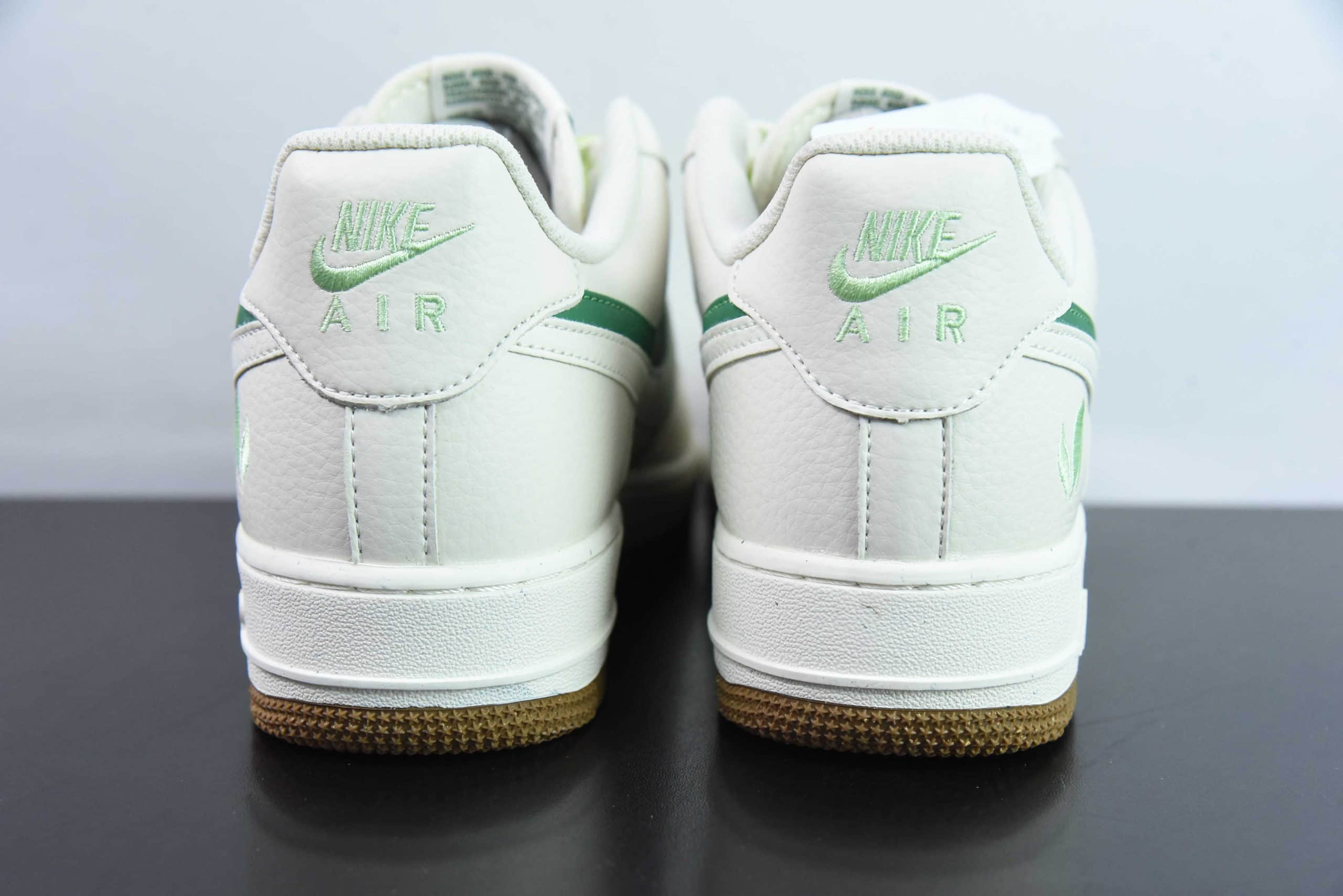 耐克Nike Air Force 1'07 Low 灰绿绿野仙踪双勾空军一号低帮休闲板鞋纯原版本 货号：CC2569-055