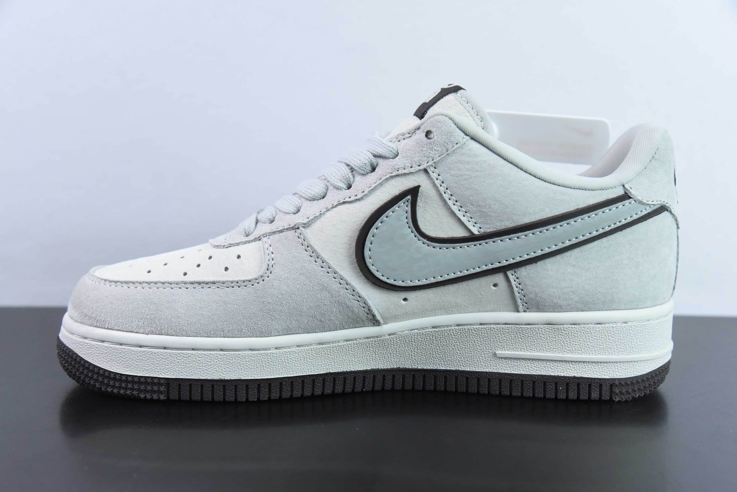 耐克Nike Air Force 1'07 Low北面CDG联名米灰猪八空军一号低帮休闲板鞋纯原版本 货号：HD1968-015