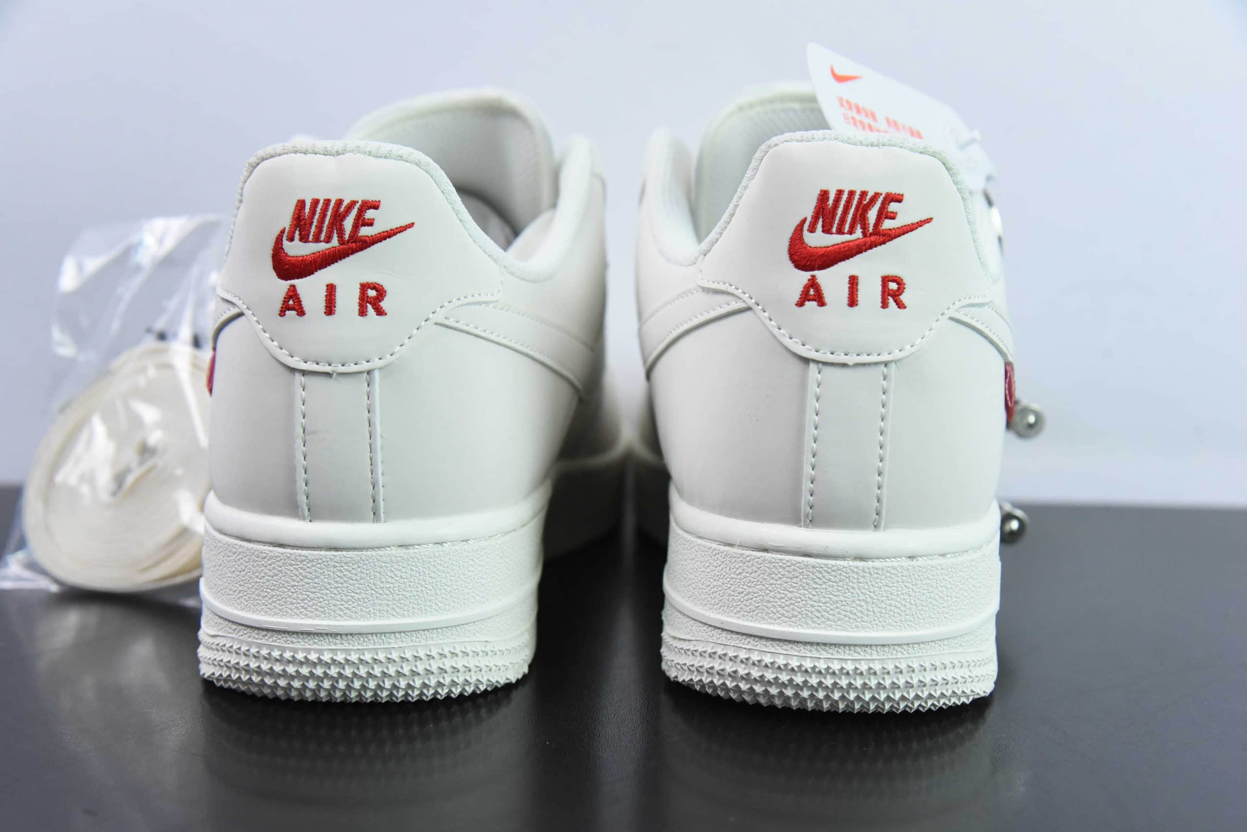 耐克NIke Air Force 1 '07 Low Supreme联名米白空军一号低帮休闲板鞋纯原版本 货号：HD1968-007